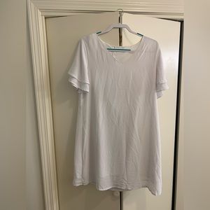 White flowy dress size L